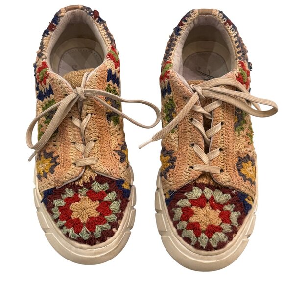 Free People Catch Me If You Can Sneaker in Multi Size 38 (7.5) - Picture 4 of 11